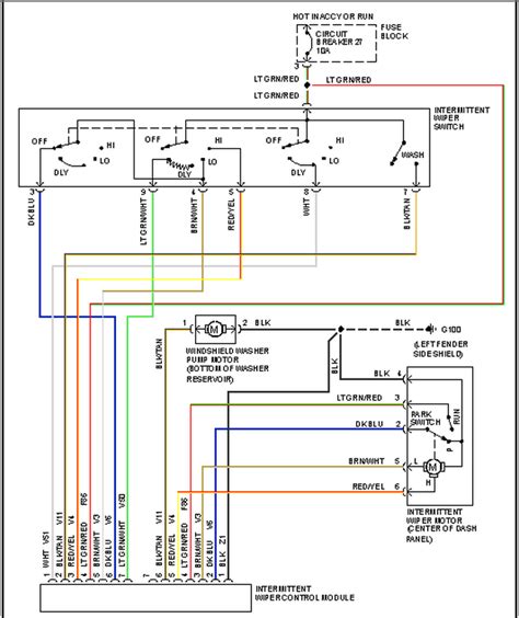 2000 jeep cherokee wiper wiring schematic 